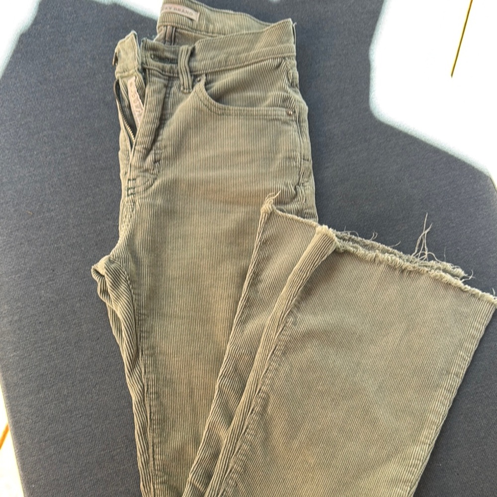 Lucky Brand Olive Flare Jeans